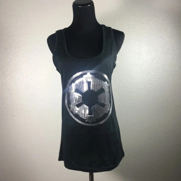 Star Wars‎ Imperial Logo Sequin Tank NWOT - Picture 2 of 7